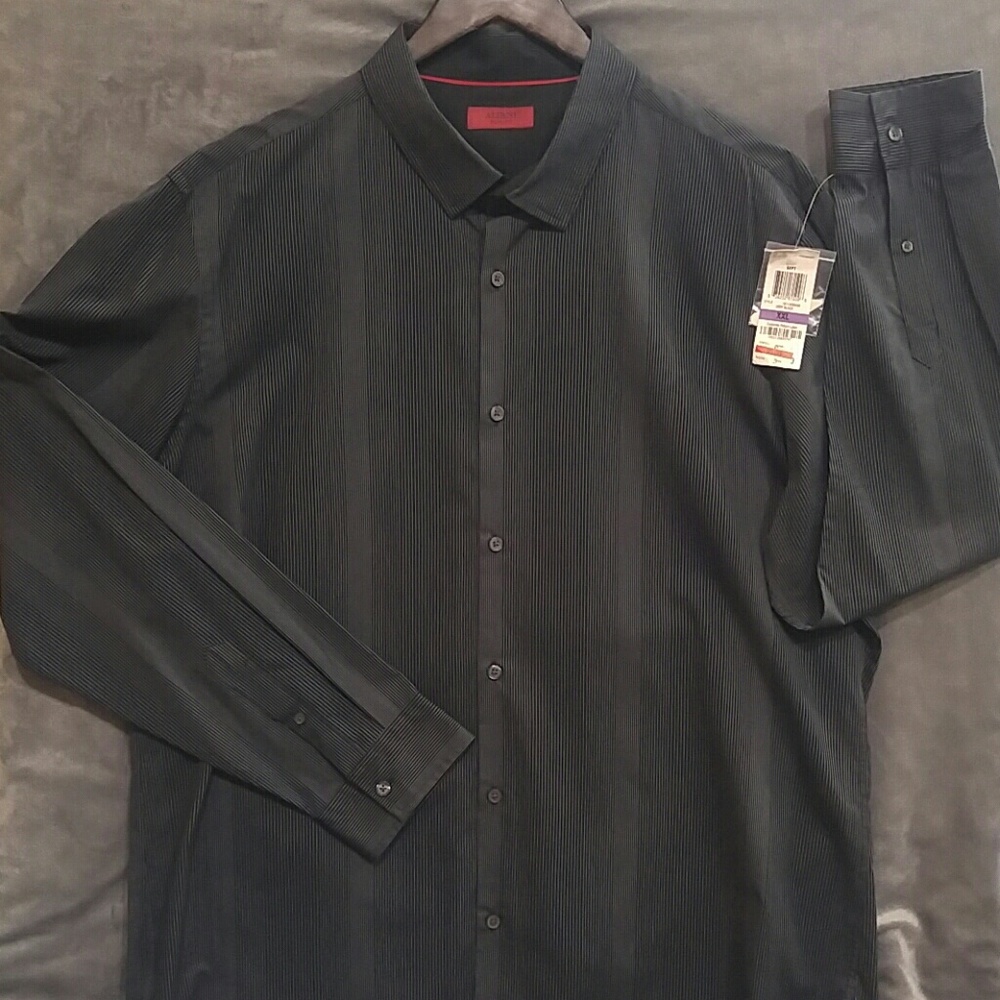 Alfani Long Sleeve Shirt Slim Fit Size XXL